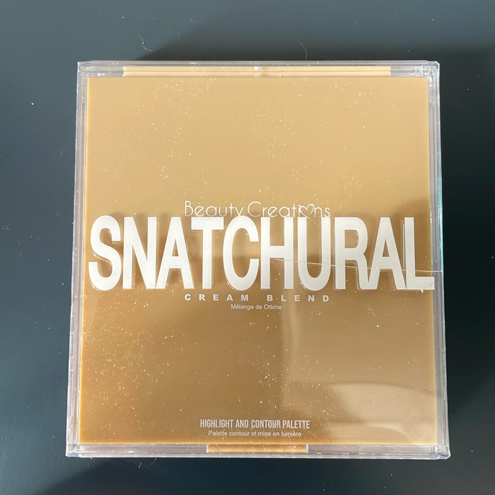 New Beauty Creations Snatchural Cream Blend Highlight & Contour Palette Sand